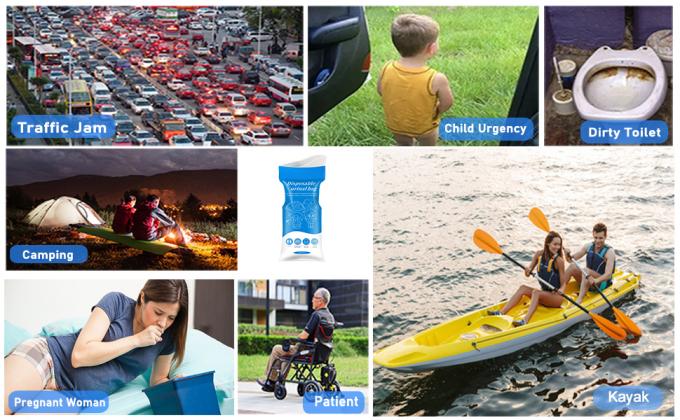Urinezakken, camping plaszakken, wegwerp-urinezakken, reisurinezakken, toiletten voor noodgevallen in verkeersopstoppingen, draagbaar 5