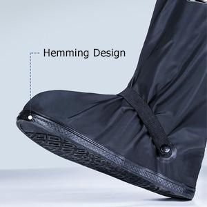 Waterdichte schoenenbekleding, herbruikbare opvouwbare regenschoenenbekleding met rits, niet-slip, reflector, mannen vrouwen regengereedschap 2