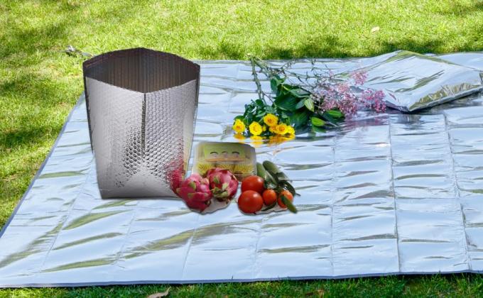 Ge&iuml;soleerde doosvoeringen voor 8x8x8 doosgrootte-verpakking dubbelzijdig ge&iuml;soleerd metalen folie-verzenddozen-ge&iuml;soleerd 5