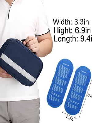 Insuline koeler reiskoffer diabetes medicijnen koeler tas diabetes organiseren medicijnen met 4 ijszakken 6