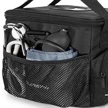 Grote geïsoleerde medische zak met verstelbare splitsers, gemakkelijk schoon te maken traumazak, medicijnen voor huis 3