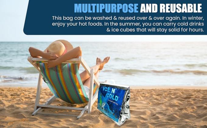 Recyclagezakken, geïsoleerde zakpakket, koeler zak wijn aangepast logo thermische wijn bier aangepaste grootte isolatie 5