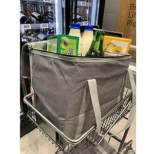 Geïsoleerde voedselbezorgtas met harde bodem, XXX-grote geïsoleerde herbruikbare kruidenierswarenkoeler/warmtassen, Tote Bag 6