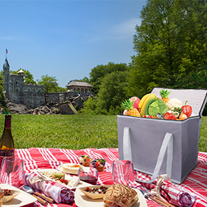 Geïsoleerde voedselbezorgtas met harde bodem, XXX-grote geïsoleerde herbruikbare kruidenierswarenkoeler/warmtassen, Tote Bag 8