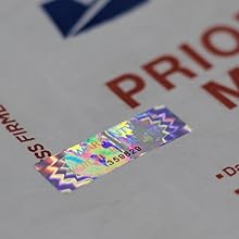 Hologram Tamper Proof Stickers. Tamper Proof Tape. Garantie nietig indien verwijderd. Individuele serienummers. Groot 4