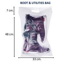 Slider Heavy Duty Clear gerecycled bags hervergrendelbare opslag schoenen, laarzen, kleding, linnen, boeken, speelgoed en anderen 4