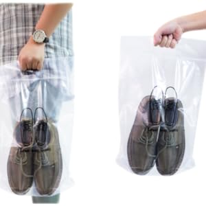 Slider Heavy Duty Clear gerecycled bags hervergrendelbare opslag schoenen, laarzen, kleding, linnen, boeken, speelgoed en anderen 7