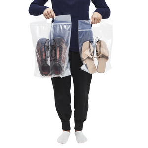 Slider Heavy Duty Clear gerecycled bags hervergrendelbare opslag schoenen, laarzen, kleding, linnen, boeken, speelgoed en anderen 10