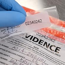 Politie bewijszakken, openbare veiligheid bewijszakken beveiligingszakken, plaats delict bewijscontainer, 6 "x 8", 100 pakket 1