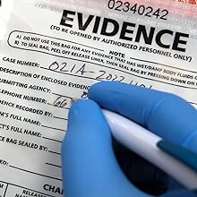 Politie bewijszakken, openbare veiligheid bewijszakken beveiligingszakken, plaats delict bewijscontainer, 6 "x 8", 100 pakket 2