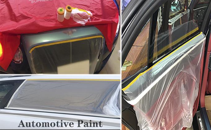 Tape and drape,pre-tapped masking film,masking paper,paint adhesieve beschermende papierrol voor het bedekken van rokken 0