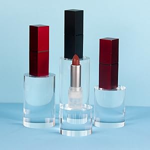 Acrylische kubuscilinder ronde foto-requisiten, transparante solide acrylische displayblokken voor fotografie 4