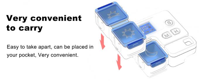 Smart Pill Box,7 Day Pill Organizer,4 Alarm Clocks,AM/PM Automatic Alarm Reminder,Hold Vitamins Fish Oil,Supplements,Travel Pill Or Pillganizer,Suitable For The Elderly, Children, Office Workers 3