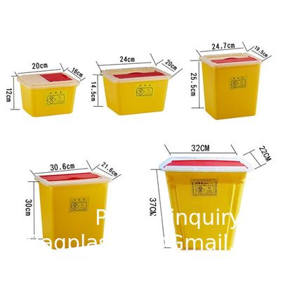 kwaliteit  Medical Plastic Medical Waste Bin Medical Container Biohazard Needles Disposable 1L Sharps Container fabriek