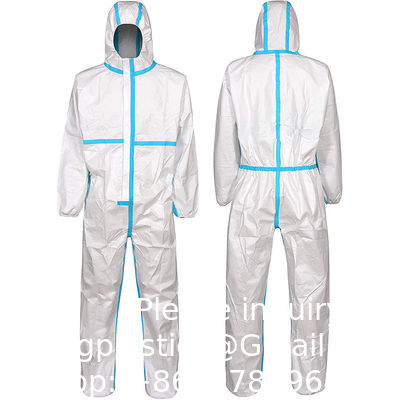 kwaliteit  Ppekit Disposable Safety Coveralls Disposable Protection Chemical Protective Microporous Non-Woven Coverall OEM fabriek