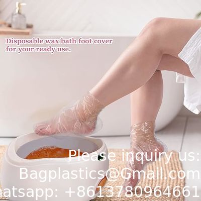 kwaliteit  biodegradable, sustainable, recycled Disposable Mitts Booties Plastic Socks And Gloves Liners For Hand & Foot Hot Wax fabriek