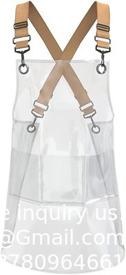 kwaliteit  Barber Apron Cross-back Adjustable Apron With 3 Pockets Hair Salon Work Apron for Hair Stylist (22.8” W 25.5” L) fabriek