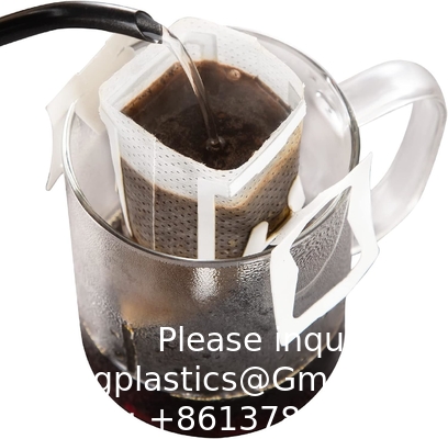 Niet Geweven van de de Koffiethee van de Stoffen Beschikbare Draagbare Druppel de Filterzakken die Filters hangen en de Zak van de de Koffiefilter van de Oordruppel hangen