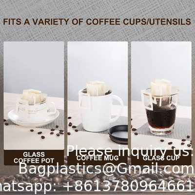 Niet Geweven van de de Koffiethee van de Stoffen Beschikbare Draagbare Druppel de Filterzakken die Filters hangen en de Zak van de de Koffiefilter van de Oordruppel hangen