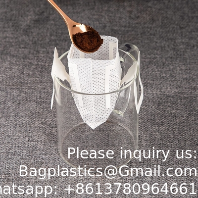 Niet Geweven van de de Koffiethee van de Stoffen Beschikbare Draagbare Druppel de Filterzakken die Filters hangen en de Zak van de de Koffiefilter van de Oordruppel hangen
