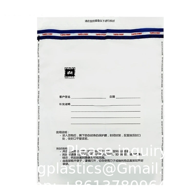 Ongeldige tapezak, bewijszak, examen plastic veiligheidszakken Papieren verzending Transit Security Tamper Evident Bags