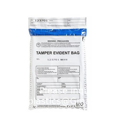 Duidelijke verzegelde zak, Lege tape zak, Bewijszak, Onderzoek plastic veiligheidszakken papieren verzendings transit veiligheid verzegelde zakken