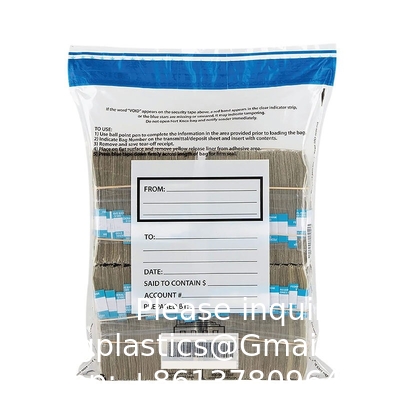 Ongeldige tapezak, bewijszak, examen plastic veiligheidszakken Papieren verzending Transit Security Tamper Evident Bags