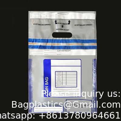 Ongeldige tapezak, bewijszak, examen plastic veiligheidszakken Papieren verzending Transit Security Tamper Evident Bags
