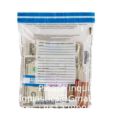 Ongeldige tapezak, bewijszak, examen plastic veiligheidszakken Papieren verzending Transit Security Tamper Evident Bags