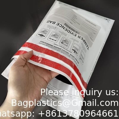 Ongeldige tapezak, bewijszak, examen plastic veiligheidszakken Papieren verzending Transit Security Tamper Evident Bags