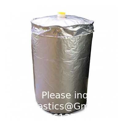 Flexible Round Bottom Gusset Aluminium Foil Plastic Bag Drum Liner Bags, Round Bottom, Square Bottom IBC Bag