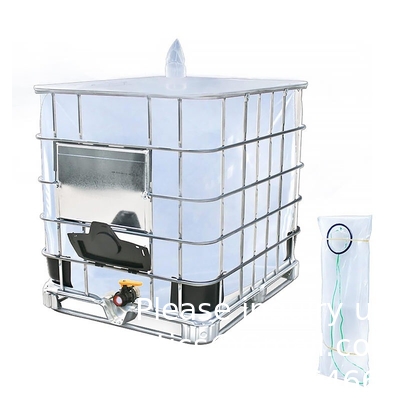 1000l Ibc-tankvoering Aangepaste Ibc-container Binnenzak van Pe-voering Ibc-voering 1000l 1400 l tonzak Bulkzak Sap