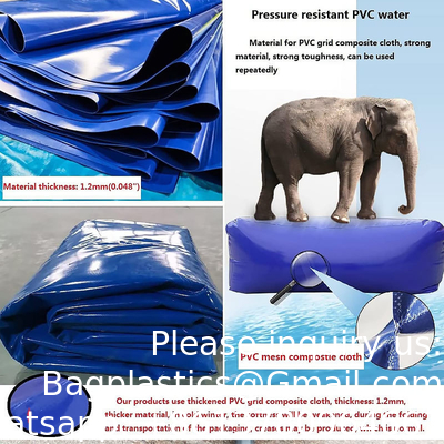 Aangepaste van de de Opslagcontainer van het Groottewater van het de Noodsituatie Zachte Tochtvrije Water Draagbare de Zaktank met hoge capaciteit