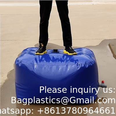 Aangepaste van de de Opslagcontainer van het Groottewater van het de Noodsituatie Zachte Tochtvrije Water Draagbare de Zaktank met hoge capaciteit