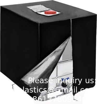 IBC Tote Cover Met Zipper, 275 Gallon 1000L Outdoor IBC Tote Zonnebril 210D Oxford Stof Cover Waterdicht Zonnebestendige