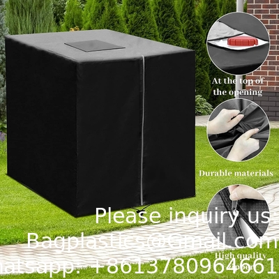 IBC Tote Cover Met Zipper, 275 Gallon 1000L Outdoor IBC Tote Zonnebril 210D Oxford Stof Cover Waterdicht Zonnebestendige