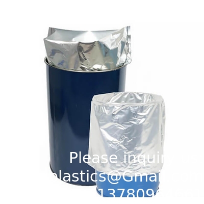 Chemische folie inlegzakken, Fabriek Custom Ronde bodem Aluminium folie inlegzakken voor Drum Liner Aluminium zak