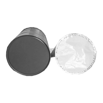 55 liter trommel Plastic inner bag Ronde bodem voor open en dicht bovenste trommel Flexible ronde bodem Gusset aluminium folie