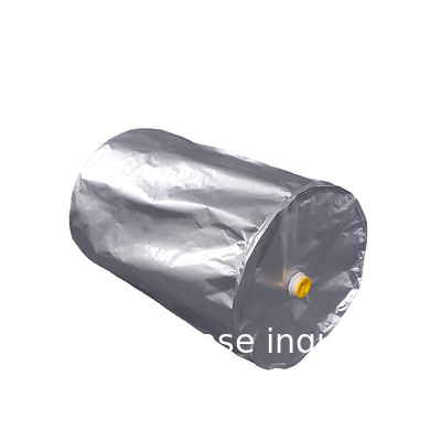55 liter trommel Plastic inner bag Ronde bodem voor open en dicht bovenste trommel Flexible ronde bodem Gusset aluminium folie