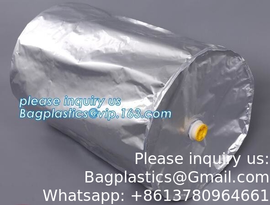 Fabriek Custom Round Bottom Aluminium Foil Liner Bags Voor Drum Liner Bag Customized Flexible hd liner drum 200 ltr