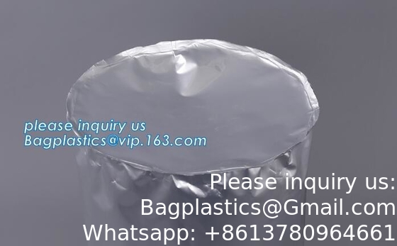 Fabriek Custom Round Bottom Aluminium Foil Liner Bags Voor Drum Liner Bag Customized Flexible hd liner drum 200 ltr
