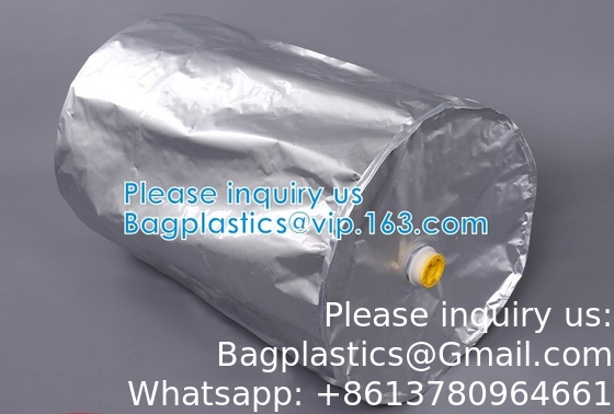 Fabriek Custom Round Bottom Aluminium Foil Liner Bags Voor Drum Liner Bag Customized Flexible hd liner drum 200 ltr