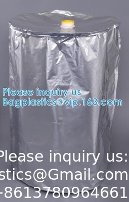 Fabriek Custom Round Bottom Aluminium Foil Liner Bags Voor Drum Liner Bag Customized Flexible hd liner drum 200 ltr