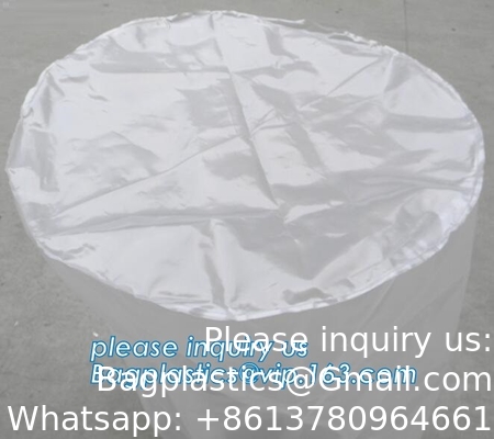 Fabriek Custom Round Bottom Aluminium Foil Liner Bags Voor Drum Liner Bag Customized Flexible hd liner drum 200 ltr