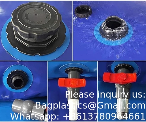 Buitenopvouwbare flexitank waterblaas, waterzak wateropslag tank kraan Duurzame wateropslagcontainers