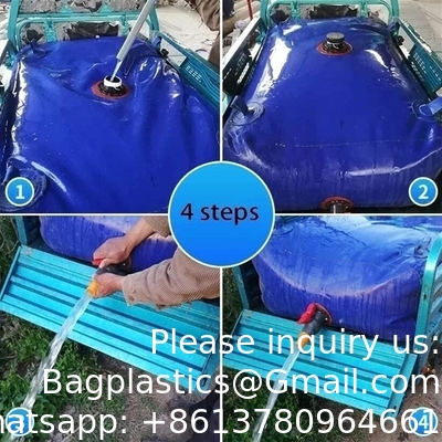 Buitenopvouwbare flexitank waterblaas, waterzak wateropslag tank kraan Duurzame wateropslagcontainers
