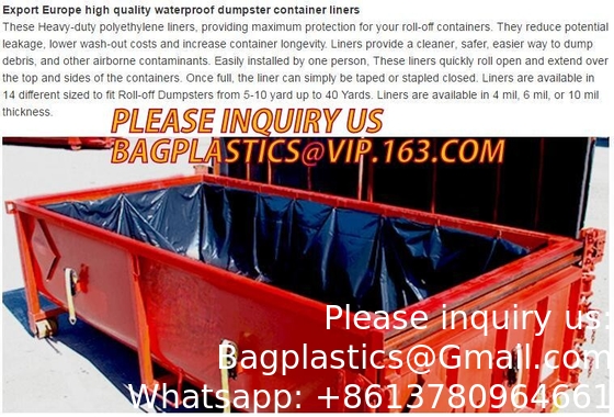 Extra Lagrge Geweven Dumpster Container 20 Yard Dumpster Container Liners voor zakjes