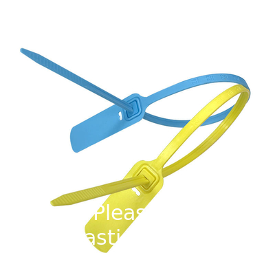 Eenmalig plastic vergrendelingssluiting voor zelfdichtheid, op maat gemaakt logo, plastic banddichtingen, plastiekdicht 30 cm voor de bank.