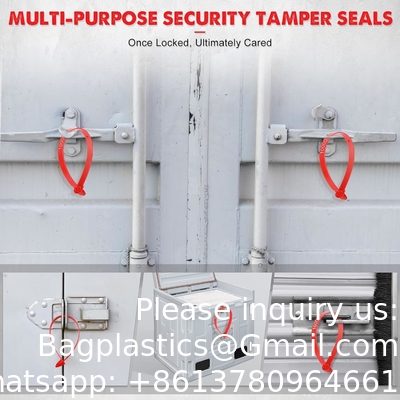 Plastic Truck Door Seal Veiligheidszegels Tamper proof Tite-Lock Veiligheidslabels Genummerd Veilig Eenmalig slot