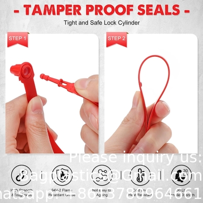 Plastic Truck Door Seal Veiligheidszegels Tamper proof Tite-Lock Veiligheidslabels Genummerd Veilig Eenmalig slot